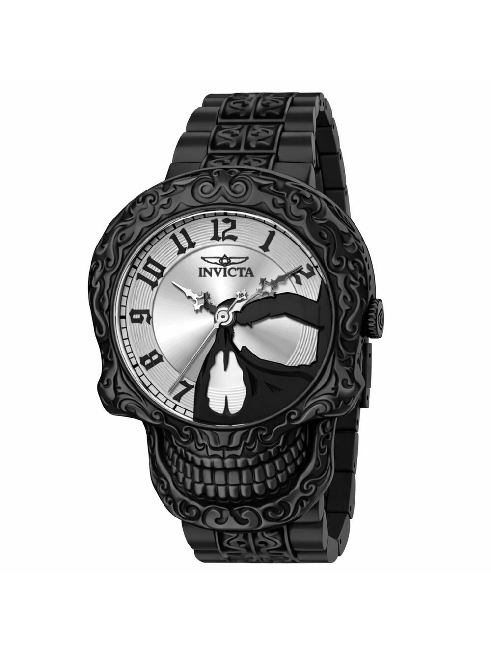 Invicta Artist Skull Men's Watch - 50.5mm, Steel, Black (33967)